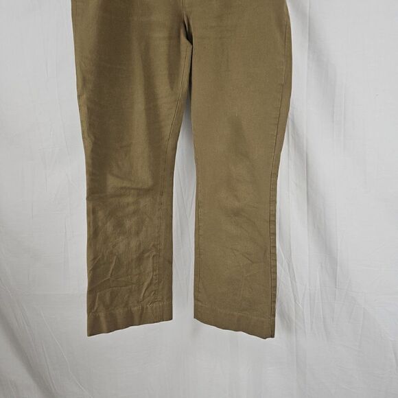 EVERLANE The Side-Zip Stretch Cotton Work Pants Size 6 KHAKI - Picture 2 of 7